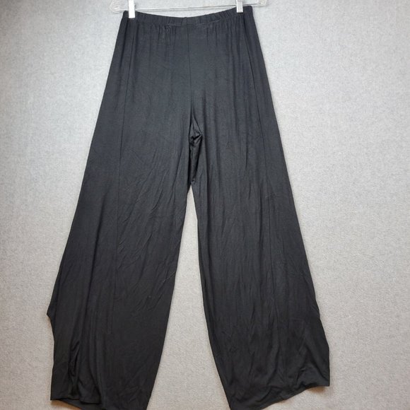 Comfy USA Pants Womens Small Black Lagenlook Harem Knit Dressy Ankle - Picture 5 of 9